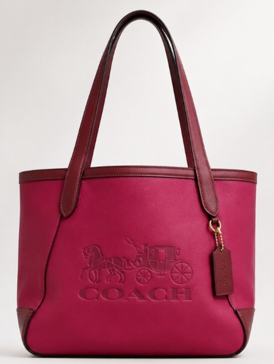 Coach Handbags - Coach Gallery Tote Horse & Carriage Logo Tote – NWT Magenta/Berry C5775